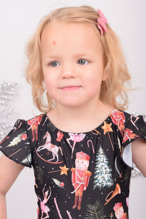 Nutcracker Flutter Sleeve Leotard
